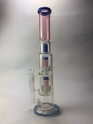 Double Matrix Perc Water Bong 17"