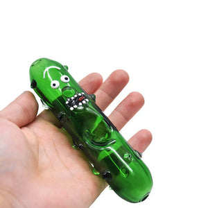 Rick&Morty Green Glass Pipe